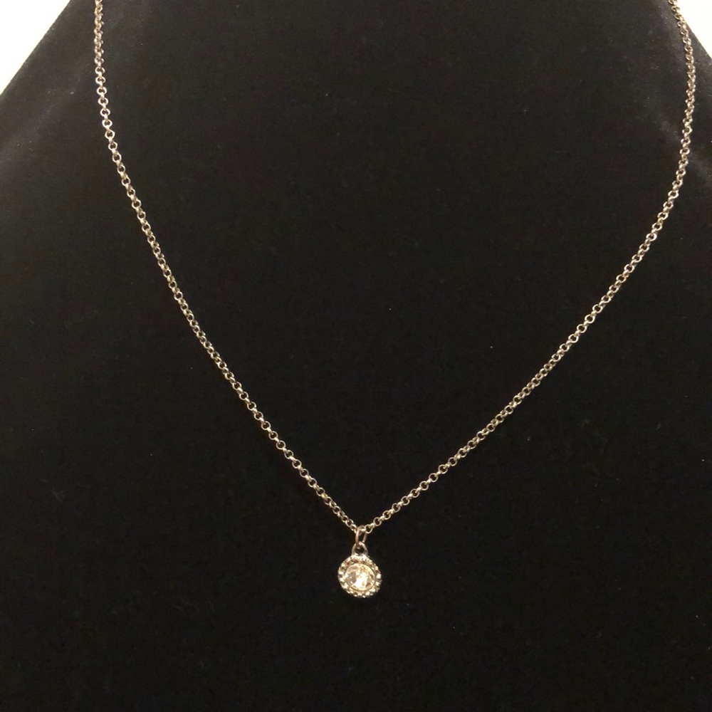 Necklace with Rhinestone Pendant - Picture 2 of 5